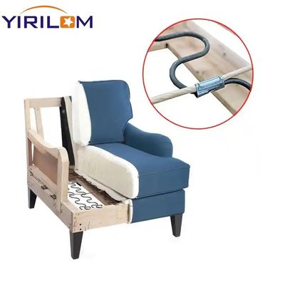 اندازه سفارشی رنگ سیاه 3.6mm فولاد پوششی گرد مبل Zigzag بهار