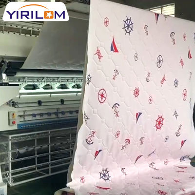 فرش تخت خواب فرش پارچه پلی استر با چگالی بالا فرش با رشته
