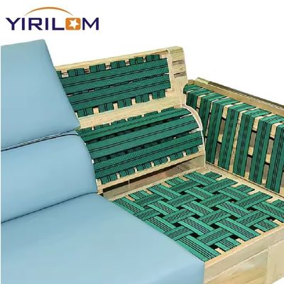 کاناپه ی لاستیکی و پیراهن پوششی DIY کاناپه صندلی کاناپه کمربند نشستن تعویض کمربند پوششی اصلاح کمربند کششی 1.5 اینچ 50 فوت (سبز)