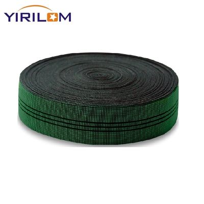 1.4mm-1.5mm ضخامت مبل Webbing مواد لاستیکی پلی پروپیلن در رنگ سبز برای نیازهای خود را