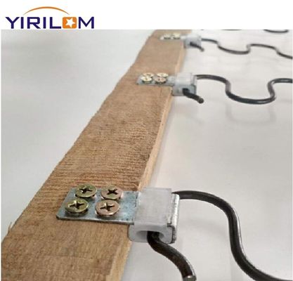 زینک پوشش داده شده 4 سوراخ کاناپه بهار کلیپ با نصف پوشش پلاستیکی برای تعمیر مبلمان بدون ساج