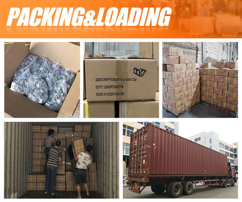 گیره فنری نیمه پلاستیکی پوشش داده شده با روکش روی 5 سوراخ OEM برای سخت‌افزار مبلمان مبل