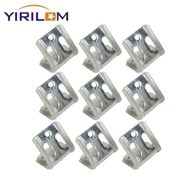 4 سوراخ فلزی پلاستیکی زیگ زگ کلیپ های بهار برای تثبیت Grapa De Resorte پارا کاناپه تخت بهار کلیپ