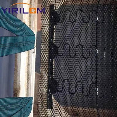 نوار گیره پلاستیکی تقویت شده با نایلون با طول 200 متر و فاصله گره 10 سانتی متری برای اتصال فنر زیگزاگی مبل