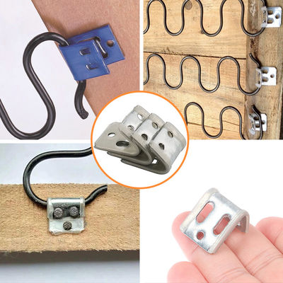 لوازم جانبی کاناپه های ماندگار کلیپ های بهار 4 سوراخ با ضخامت 0.8mm/1.0mm برای لوازم جانبی مبلمان