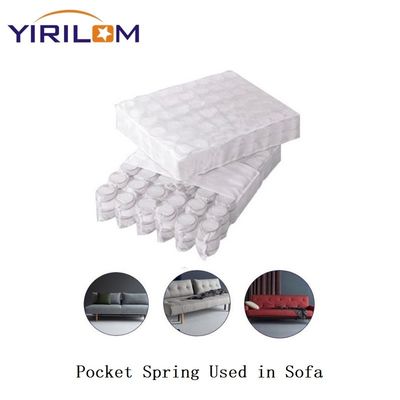 سفارشی 1.8mm 2.0mm فولاد سیم کاناپه جیب بهار واحد برای کاناپه با پارچه بافت و طراحی جیب فردی