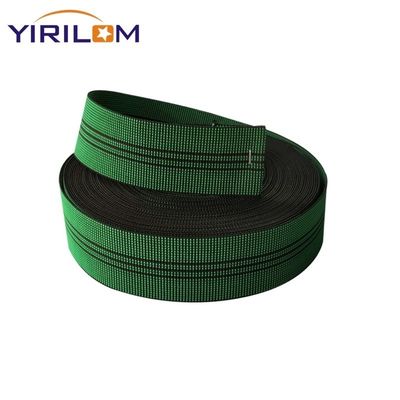فابریک مستقیم 50mm سبز لاستیک رشته Webbing برای مبل مبلمان پشت مبل