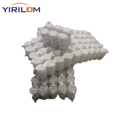 فنر پاکتی با قطر سیم فولادی 0.9 میلی‌متر تا 1.2 میلی‌متر برای بالش لوکس