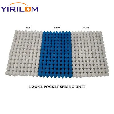 3Zoned 1.8mm فولاد سیم مستقل جیب بهار واحد با فولاد کربن بالا برای تولید تشک