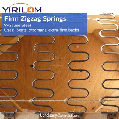قیمت خوب سیم فولاد با کربن بالا Zigzag بهار با پوشش ضد زنگ و 50mm ارتفاع برای مبل و مبل آنلاین