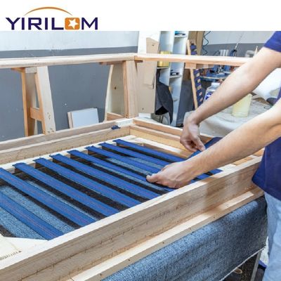 قیمت خوب سفارشی 5 سانتی متر پهنای مبل سبز لاستیک Webbing کشش باند لاتکس آنلاین