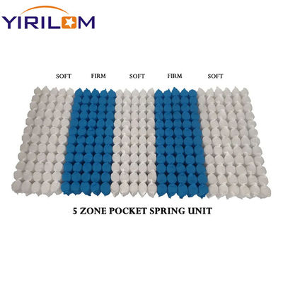 3/5/7/9 واحد بهار جیبی منطقه ای با قطر سیم 1.0mm-2.3mm برای پشتیبانی درازمدت تشک