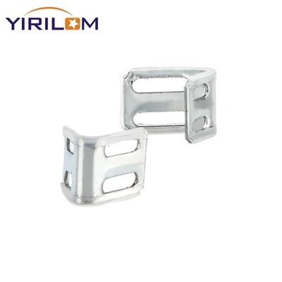 4 سوراخ زینک پوشش داده شده نصف پلاستیک پوشیده بهار کلیپ برای مبل مبل آلات