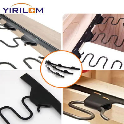 لوازم جانبی مبل سفارشی سیاه مبل PVC Zig Zag Spring 10cm 12cm پلاستیک Zig Zag Springs