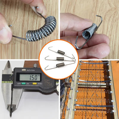 قیمت خوب 1.5mm قطر فولاد کربن بالا سیم تعادل قلاب بهار کلیپ های تثبیت با طول 97 میلی متر برای مبل مبل آنلاین