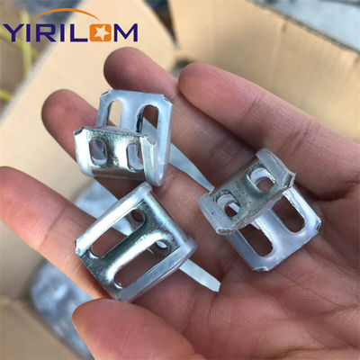 بسته بندی 4 سوراخ روی پوشش نیم پلاستیکی پوشانده کاناپه ی بهار کلیپ برای تثبیت Zigzag Springs