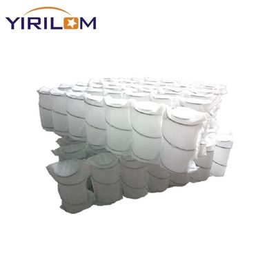 فنر پاکتی مبل با سیم فولادی پر کربن با قطر سیم 1.0 میلی‌متر تا 2.3 میلی‌متر و فنرهای پاکتی مجزا برای افزایش راحتی