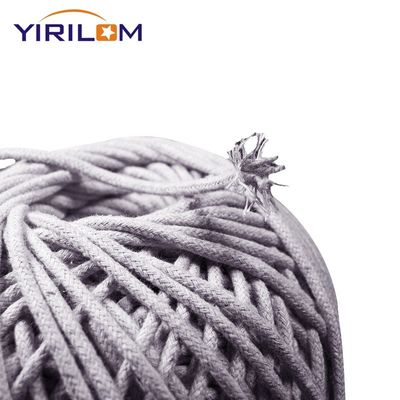 چین تولید کننده مواد ردیف طناب های پنبه ای سفارشی 3 میلی متر ضخیم خاکستری طبیعی طناب های پنبه ای