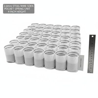 2.0mm سیم فولادی 4' ارتفاع ارگونومیک راحتی مبل جیبی واحد بهار برای پشتیبانی بیشتر