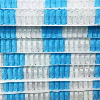 واحد فنر پاکتی سفارشی با سیم فولادی کربن بالا و روکش پارچه نبافته برای تشک