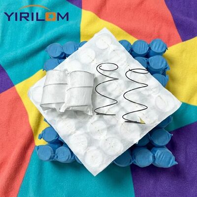 پارچه سفید بدون پارچه مایکرو جیبی بهار کویل برای صندلی مبل و بالش با سیم فولادی