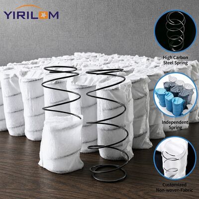 قیمت کارخانه 1.0mm-1.8mm سیم فولادی اندازه سفارشی روکش پارچه ای بادوام کویل جیبی جیبی مستقل فنر