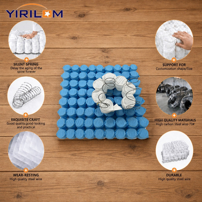 قیمت خوب اندازه سفارشی مبل جیبی واحد بهار با 1.0mm-1.8mm سیم فولادی و 6-15cm بهار ارتفاع آنلاین