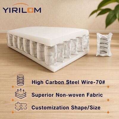 قیمت خوب 2.0mm بهار سیم قطر کاناپه بهار جیبی با 6-12 سانتی متر بهار ارتفاع و 4-7 دور ساختار کویل جیبی بهار کویل واحد آنلاین