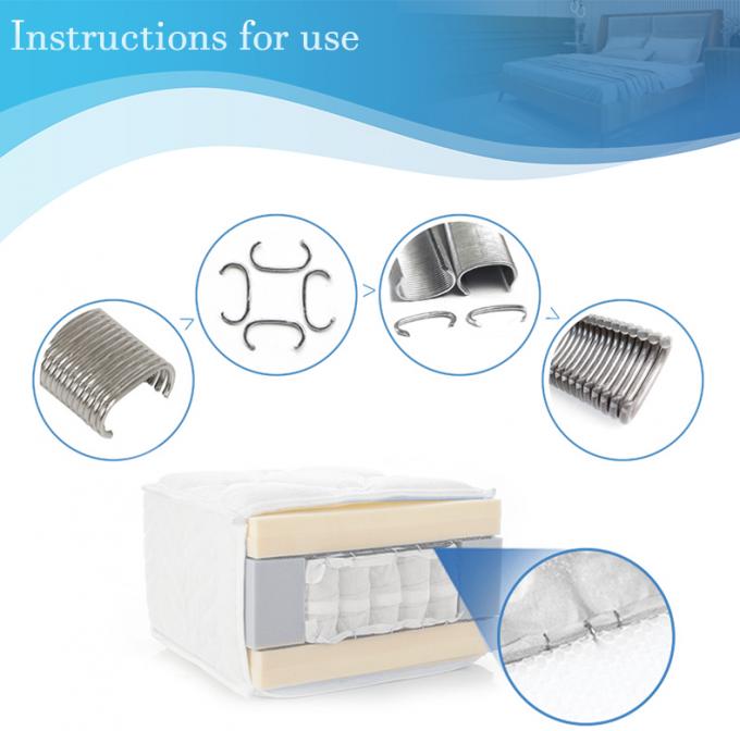 حلقه های منحنی گالوانیزه نوع C ناخن های مقاوم در برابر ضربه ضد گشایش تجهیزات صنعتی حلقه های خرگوش 6