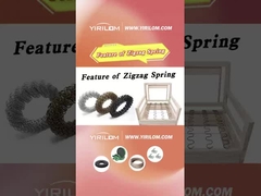 اندازه سفارشی رنگ مشکی 3.6mm فولادی پوششی گرد مبل زیگ زگ بهار