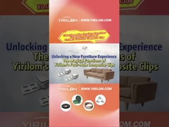 4 سوراخ مبل بهار مبل فلزی پلاستیکی کامپوزیت کلیپ برای مبل Zigzag بهار