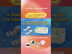 4 سوراخ مبل بهار مبل فلزی پلاستیکی کامپوزیت کلیپ برای مبل Zigzag بهار