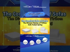 تولید کننده عمده فروشی فنر پاکتی مبل با ارتفاع 4 اینچ، کویل فنر پاکتی برای مبل استفاده می شود.